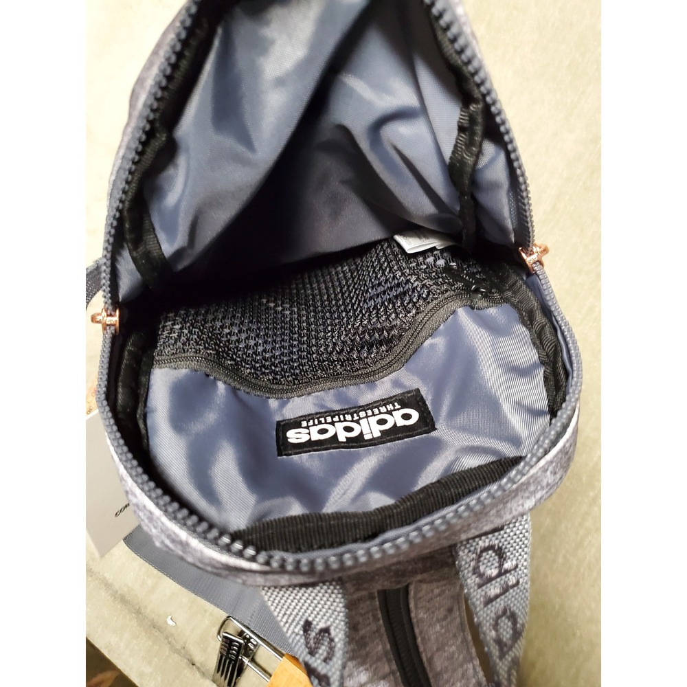 Adidas Essentials Convertible Crossbody Backpack Jersey Grey Rose Gold LP7787 - Picture 8 of 10